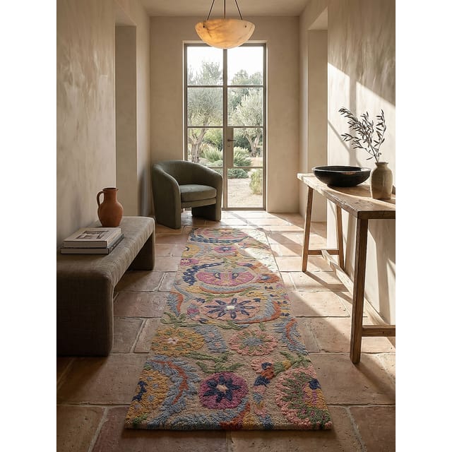 Läufer floral Bunt 80 x 300 cm - HEDDA Kadima Design