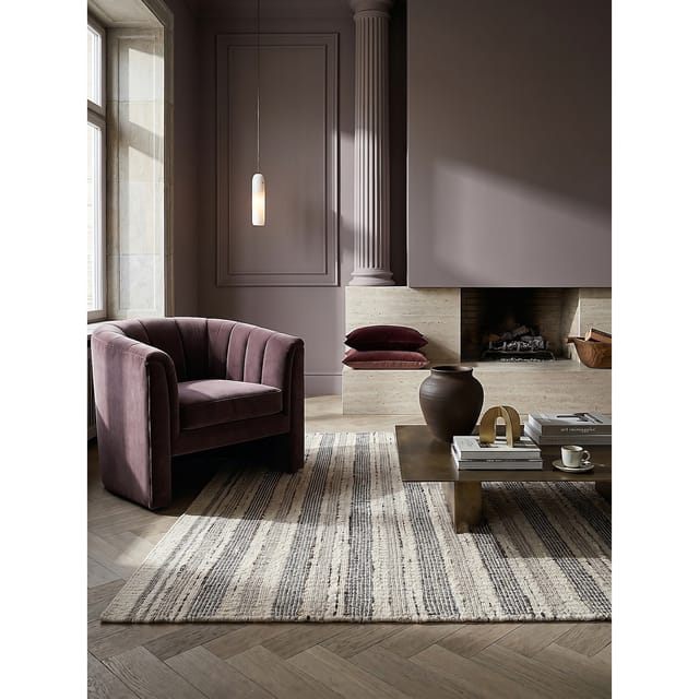 Flachgewebe-Teppich gestreift Natur 200 x 300 cm - HYTHE Kadima