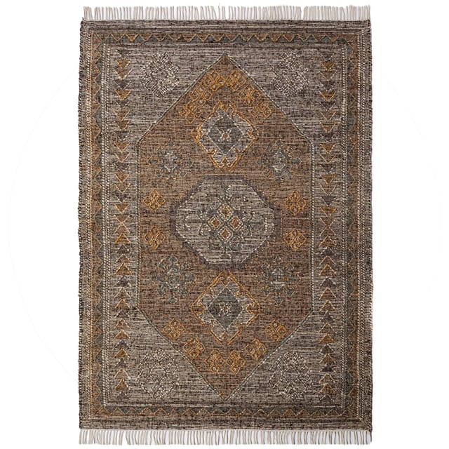 Flachgewebe-Teppich Kelim-Orient Natur 200 x 290 cm - BERMEO Kadima
