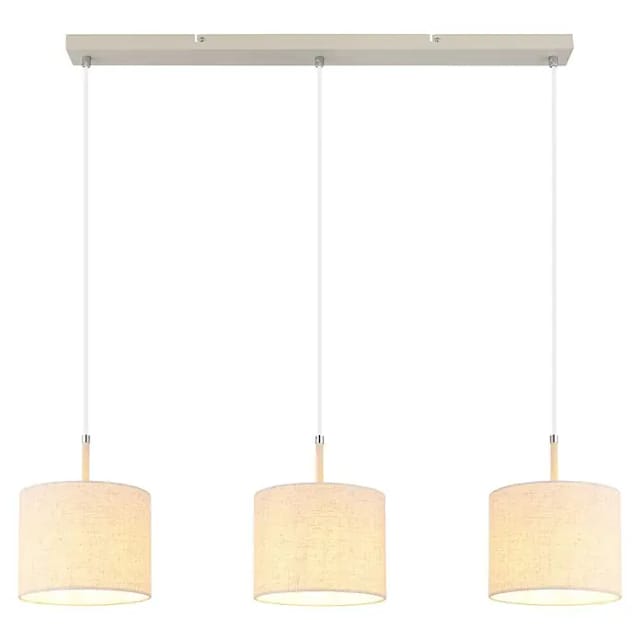 GLOBO LIGHTING Hängeleuchte DELEON, ohne Leuchtmittel, Moderne Wohn- & Esszimmer Hängeleuchte sandfarben