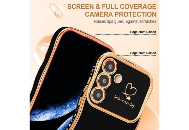 LuxusKollektion Handyhülle Handyhülle A56 5G Silikon Kameraschutz Samsung Galaxy A56 5G Schwarz