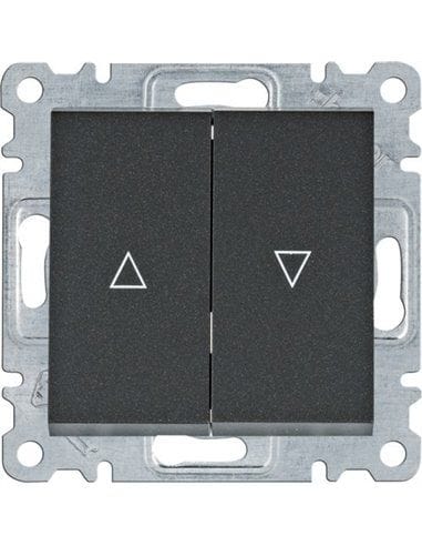 Lumina Monostabiler Rollladenschalter (schließt) Schwarz Wl0323