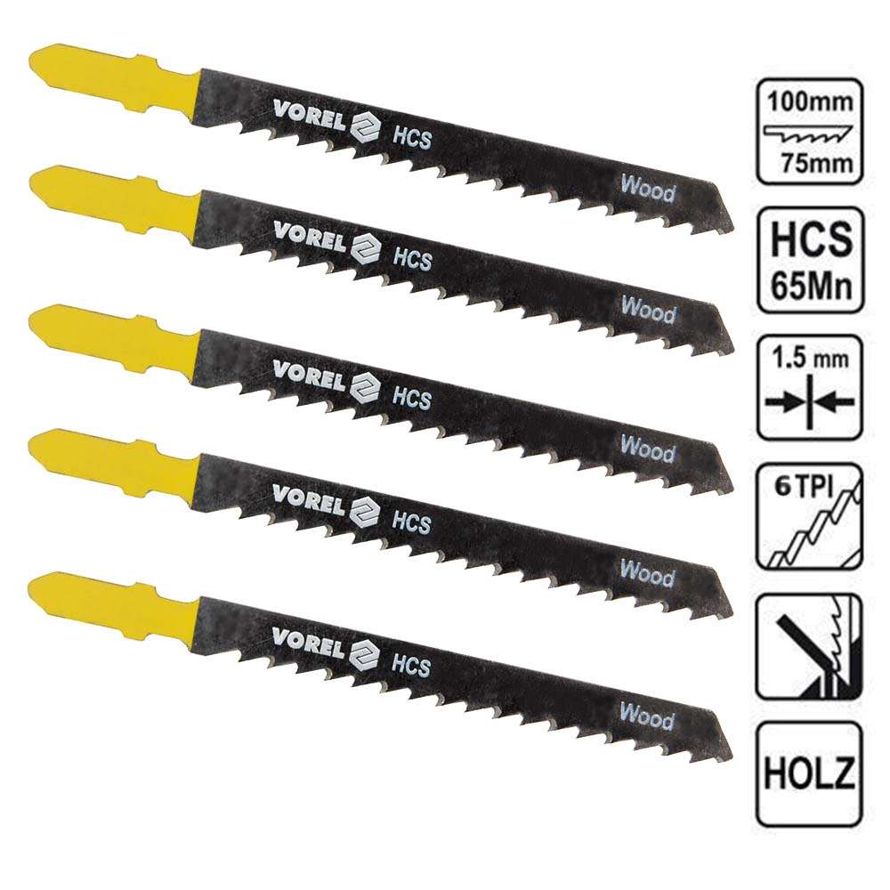Stichsägeblätter Holz 5 Stück 6 Tpi