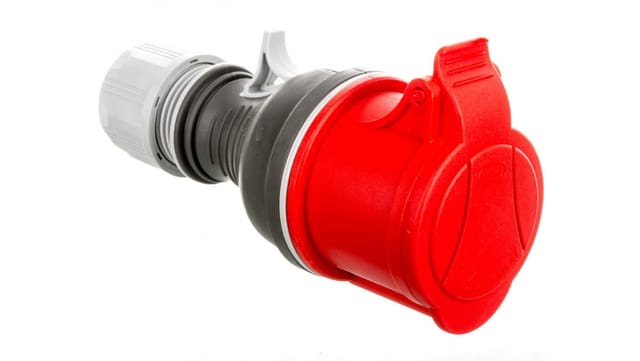 Tragbare Steckdose 32a 4p 400v Rot Drehbar Gpp 32/4 Ip44 921876
