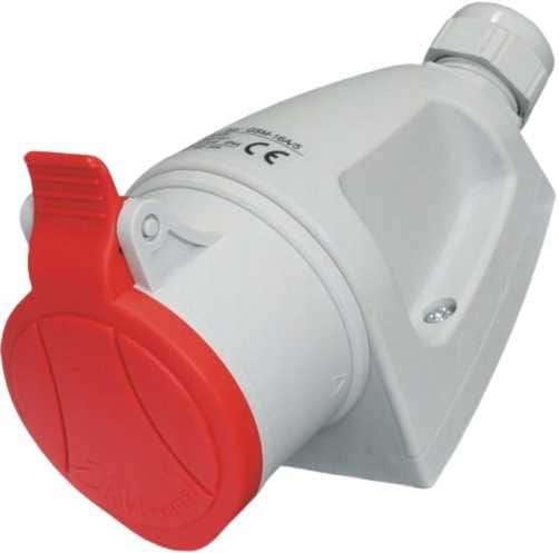 Feste Steckdose 32a 5p 400v Rot Mini Gsm 32/5 Ip44 921865
