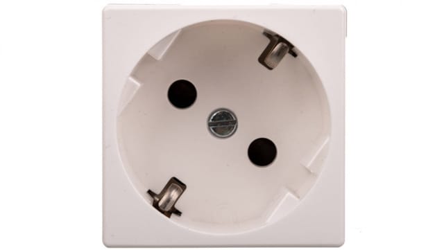 Simon Connect K45 Steckdose Mit Schuko 16a/230v Schnellverbindern, Reinweiß K11/9