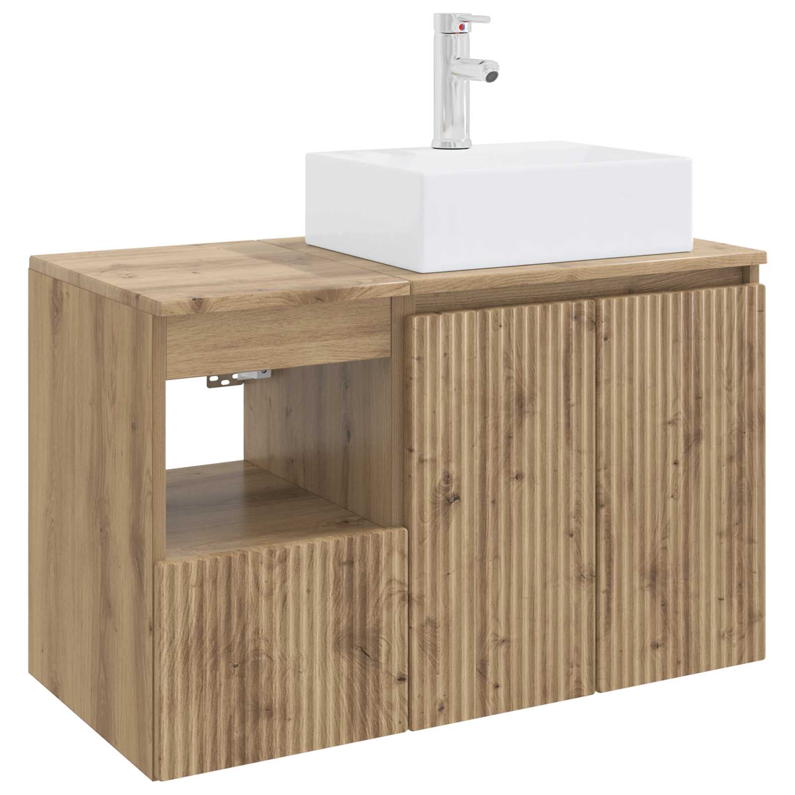 Badezimmermöbel-set 2 Stk. Artisan-eiche Holzwerkstoff Vidaxl