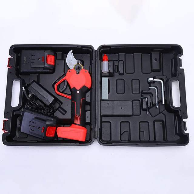 Elektrische Gartenschere (40 Mm) – Klinge Aus Sk5-legierung – 1,5-ah-lithium-akku – Ergonomisches Design Für Längere Nutzung