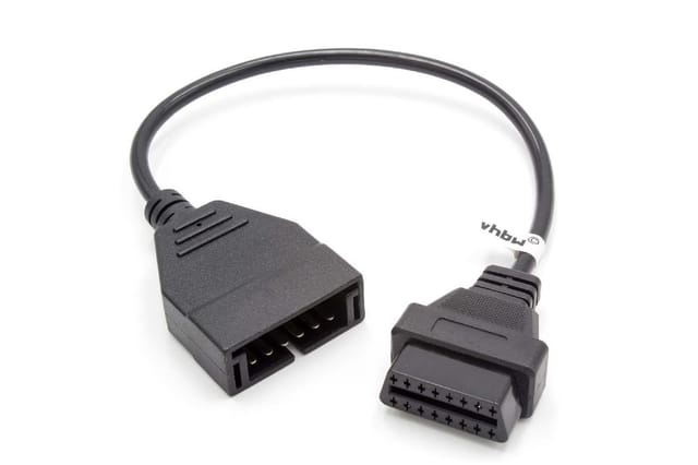 Vhbw Obd Adapter 12pin-obd1 Auf Obd2 Kompatibel Mit Gmc - 20 Cm