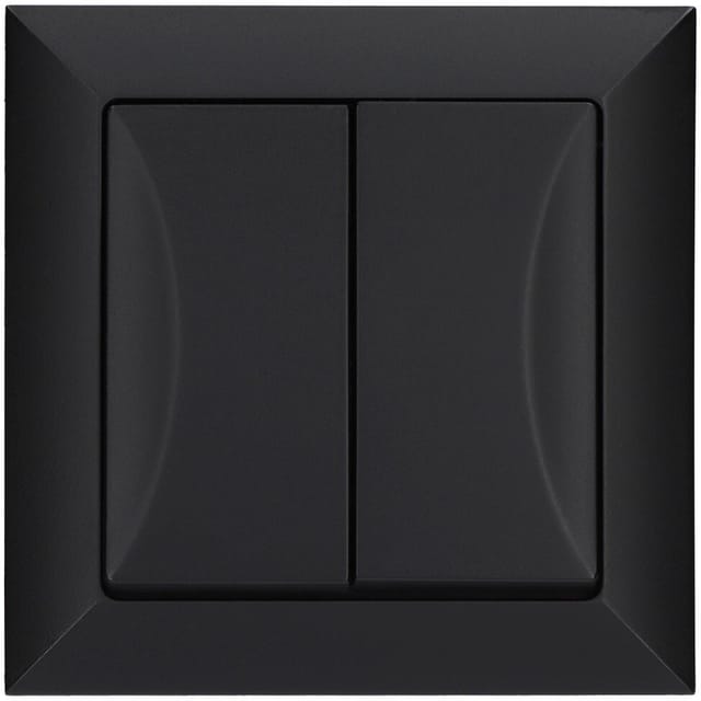 Unterputz-rollladenschalter, Pola Schwarz, 33139