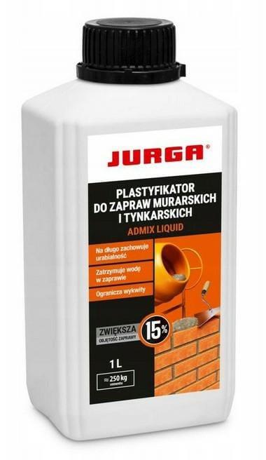 Jurga Admix Flüssigplastifizierer Für Mauer- Und Putzmörtel 1l