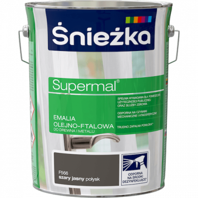 Śnieżka Supermal Hellgrau F566 5l