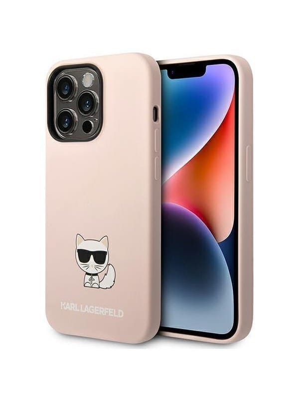 Karl Lagerfeld Choupette Silikonhülle Für Iphone 14 Pro, Hellrosa