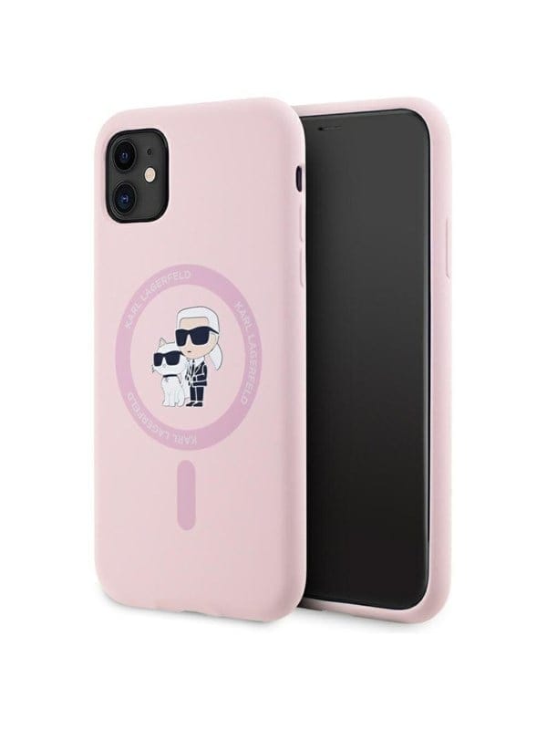 Karl Lagerfeld Silikon Magsafe Iphone 11 Hülle Pink