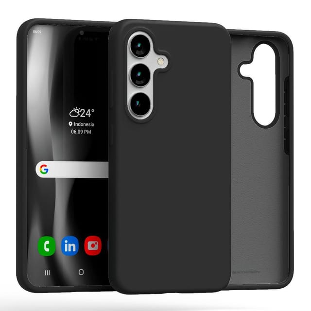 Schutzhülle Für Samsung Galaxy S25 Plus, Mercury Silikon Schwarz