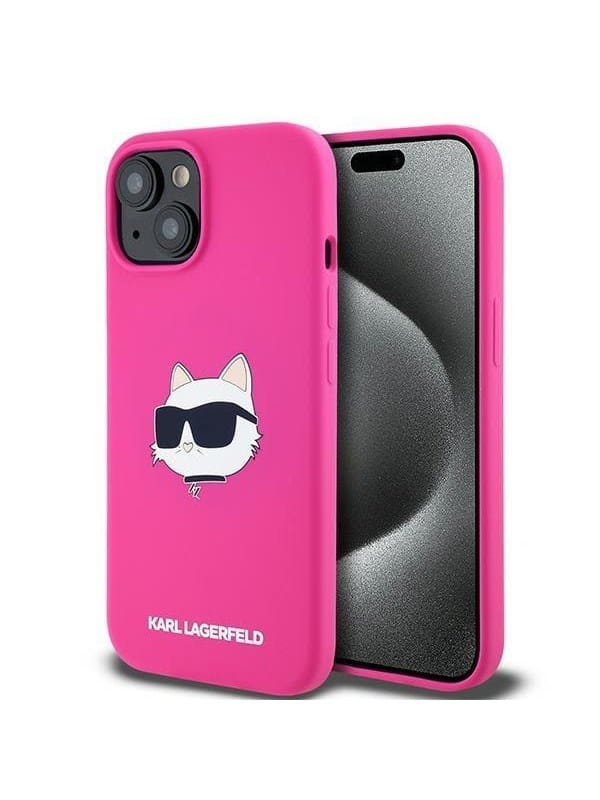 Karl Lagerfeld Silikon Magsafe Pink Iphone 15 Plus Hülle