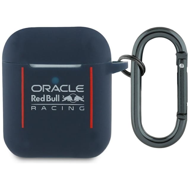 Airpods 1 Hülle, Red Bull Silikon-logo & Linien, Marineblau
