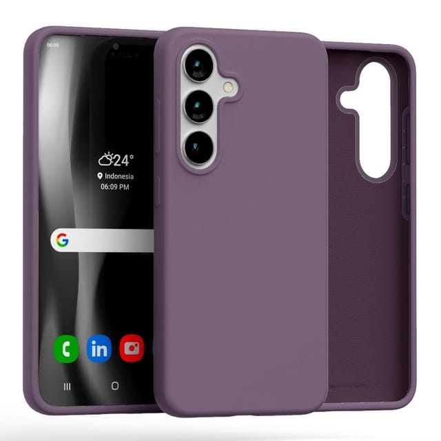 Schutzhülle Für Samsung Galaxy S25 Plus, Silikon, Lila
