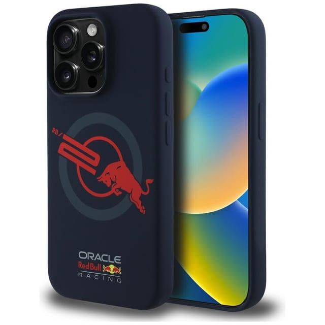 Iphone 15 Pro Red Bull Hc Silikon Magsafe Hülle Marineblau
