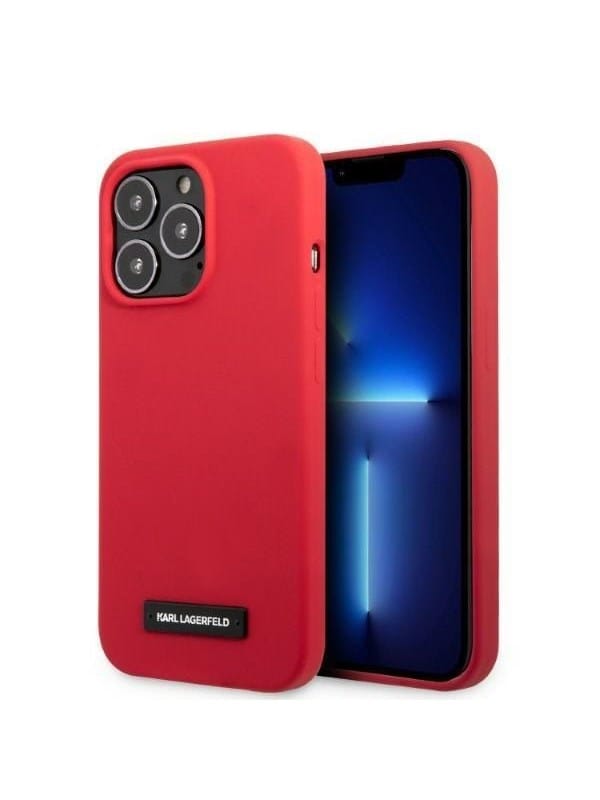 Karl Lagerfeld Silikonhülle In Rot Für Iphone 13 Pro