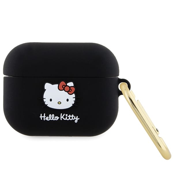 Airpods Pro Hülle Hello Kitty Silikon 3d Schwarz