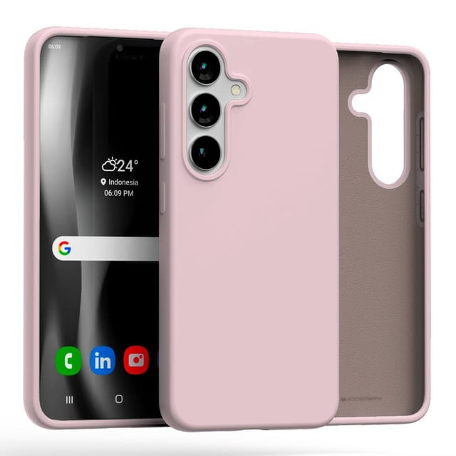 Samsung Galaxy S25 Plus Mercury Silikonhülle Rosa Sand