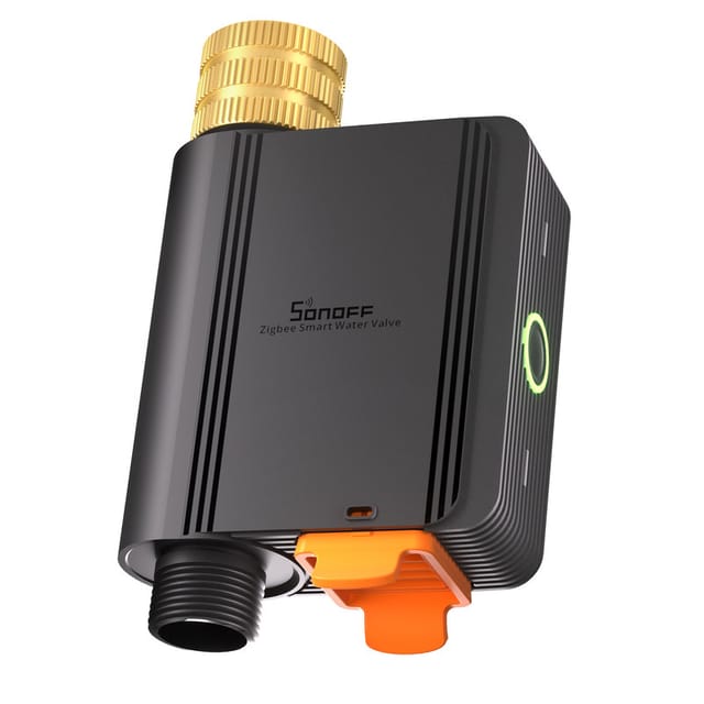 Sonoff Swv-zfe Hydro One Zigbee Bewässerungscomputer Mit Wasserzähler, Messinganschluss, Wetterangepasster Bewässerung Für Garten, Automatische Steuerung, Kompatibel Mit Alexa & Google & Smartthings