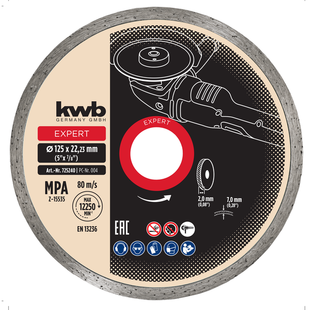 Trennscheibe Kwb White Line Turbo 125 Mm