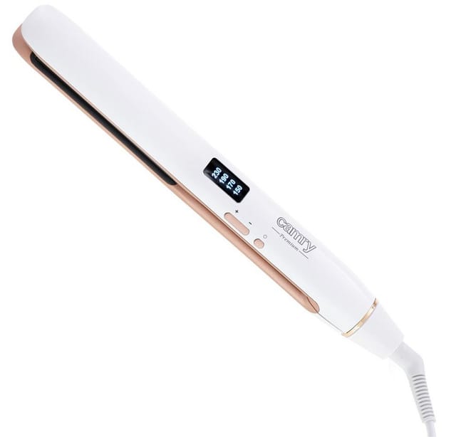 Camry Professional Haarglätter Cr 2322 24 Monate Garantie Keramik-heizsystem Temperatur (min.) 150 °c Temperatur (max.) 230 °c Leistung 50 W Farbe Weiß