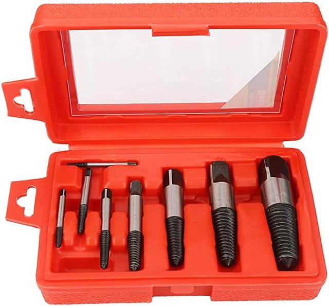 Ej.life - 8 Stück 4 Mm–25 Mm Gebrochene Beschädigte Wasserrohr-schraubenausdreher-entferner, Einfaches Ausziehen, Abisoliertes Werkzeug, Zum Entfernen Von Schrauben Und Bolzen, Gewinde