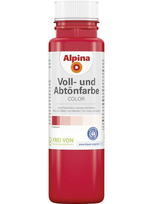 Alpina Color Abtönfarbe fire red seidenmatt 250 ml