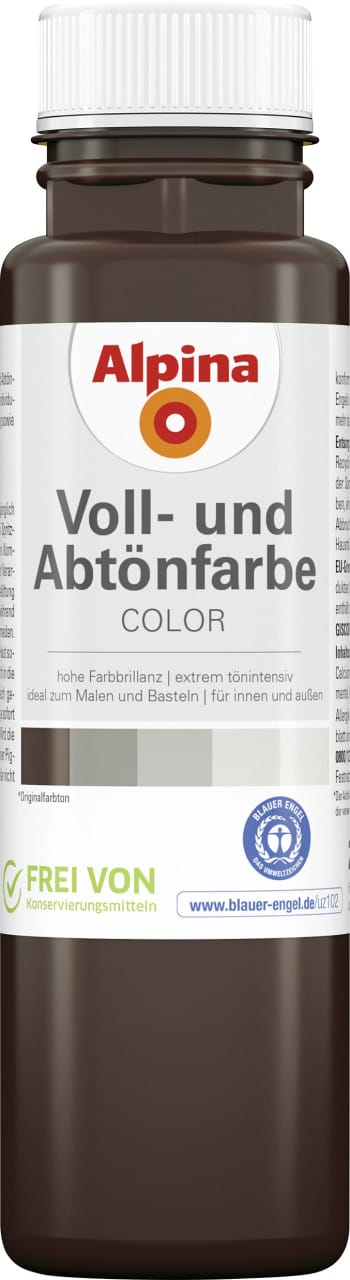 Alpina Color Abtönfarbe choco brown seidenmatt 250 ml