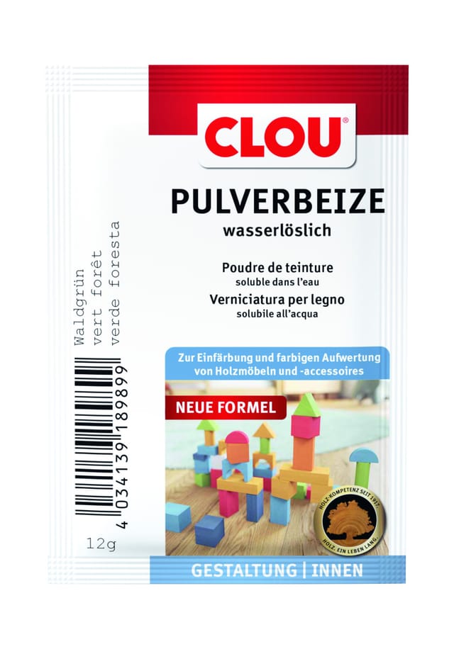 Clou Holzbeize 12 g waldgrün