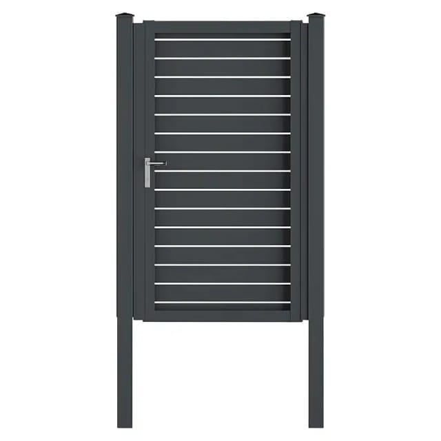 Vidual Gartentor Swing-pure Drückergarnitur 1,8 m x 1 m Anthrazit DIN R