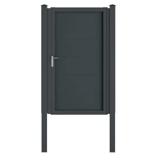Vidual Gartentor Swing Comp-co 1,8 m x 1 m Anthrazit
