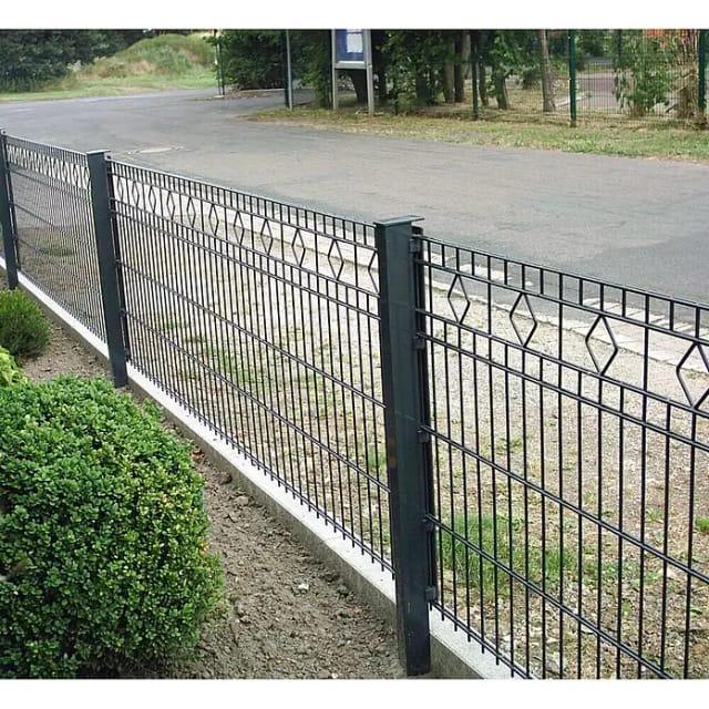 Deutsche Zauntechnik Doppelstabmattenzaun Barcelona 120 cm x 25 m Anthrazit