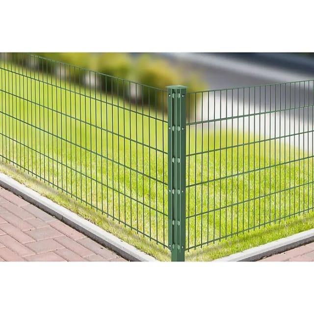 Deutsche Zauntechnik Eckpfosten Typ VAP 200 cm Moosgrün