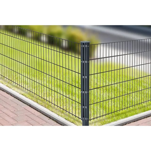 Deutsche Zauntechnik Eckpfosten Typ VAP 200 cm Anthrazit