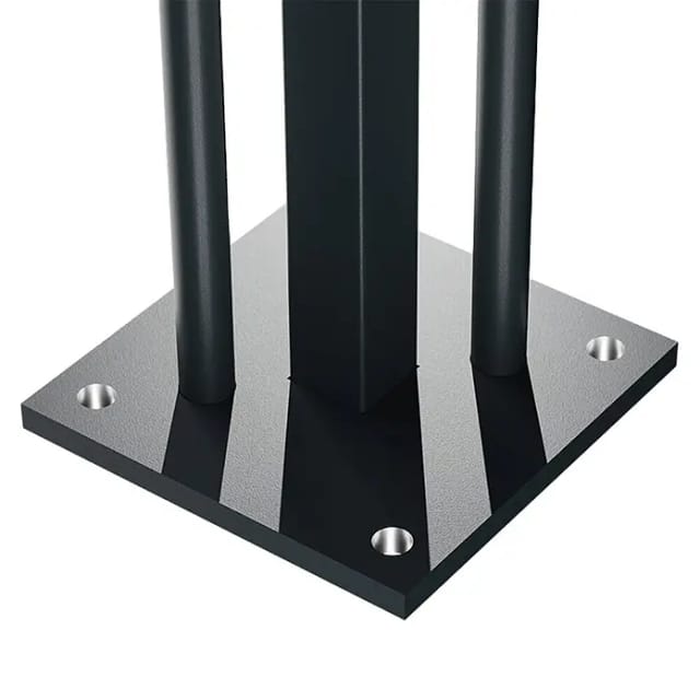 Vidual Fußplatte zur Verwendung mit 90 mm x 90 mm Pfosten Anthrazit