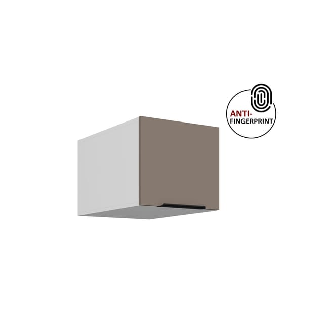 Küchen Aufsatzschrank 40 Küche ARIA Sandgrau matt Küchenzeile Anti Fingerprint