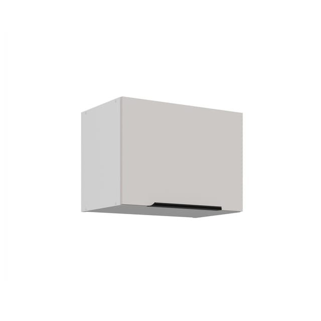 Küchen Kurzhängeschrank 50 cm COMO Kaschmir beige matt + Weiß Küche Küchenzeile