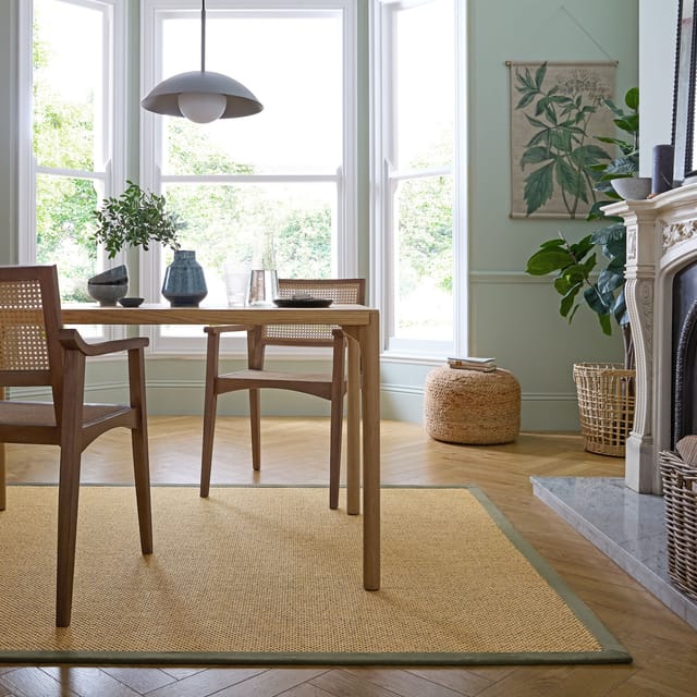 Outdoor-Teppich Bordüre Natur-Grün 160 x 230 cm - KEER Kadima Design
