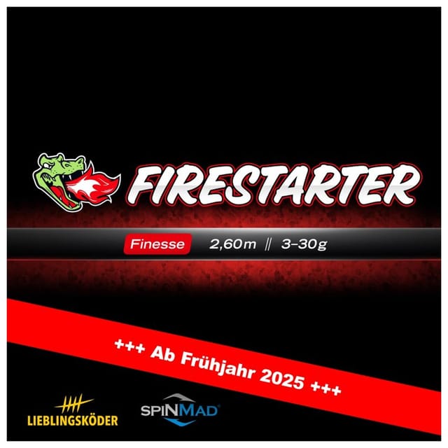 Lieblingsköder FIRESTARTER Finesse 2,60m 3-30g Spinnrute