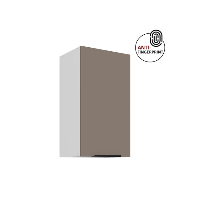 Küchen Hängeschrank 40 cm Küche ARIA Sandgrau matt Küchenzeile Anti Fingerprint