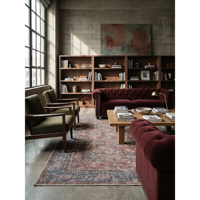 Teppich floral Rot 152 x 230 cm - HURST Kadima Design
