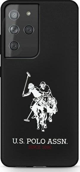 Samsung Galaxy S21 Ultra Us Polo Silikonhülle Mit Logo, Schwarz