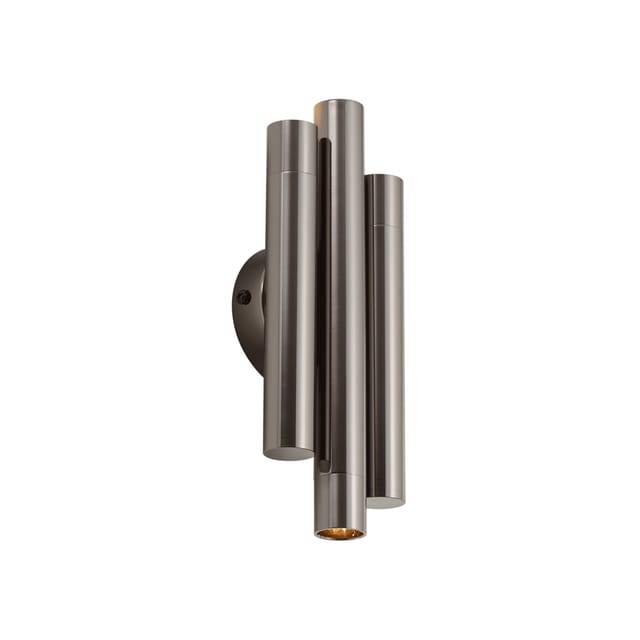Qazqa Retro Wandlamp Gunmetal 3-lichts - Pipes