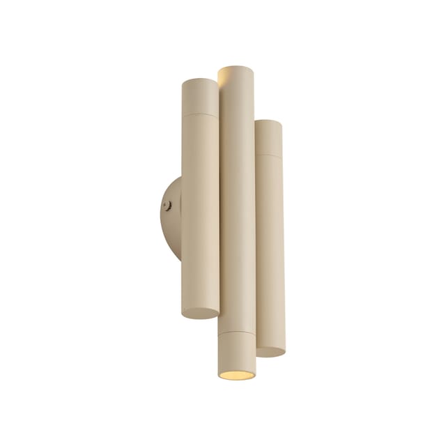 Qazqa Retro Wandlamp Beige 3-lichts - Pipes