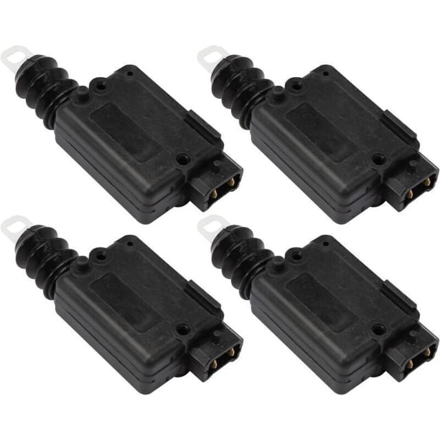 Amxcnoy 4 X Zentralverriegelungsmotor Für Türen Oder Kofferraum Für Clio 2 Duster Logan Sandero, Zentralverriegelungsaktuator Für Megane Scenic Trafic Twingo Espace Kangoo Master 2 7701039565,