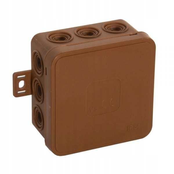 V5 Flexible Box N/t 75x75x41mm Klick Braun